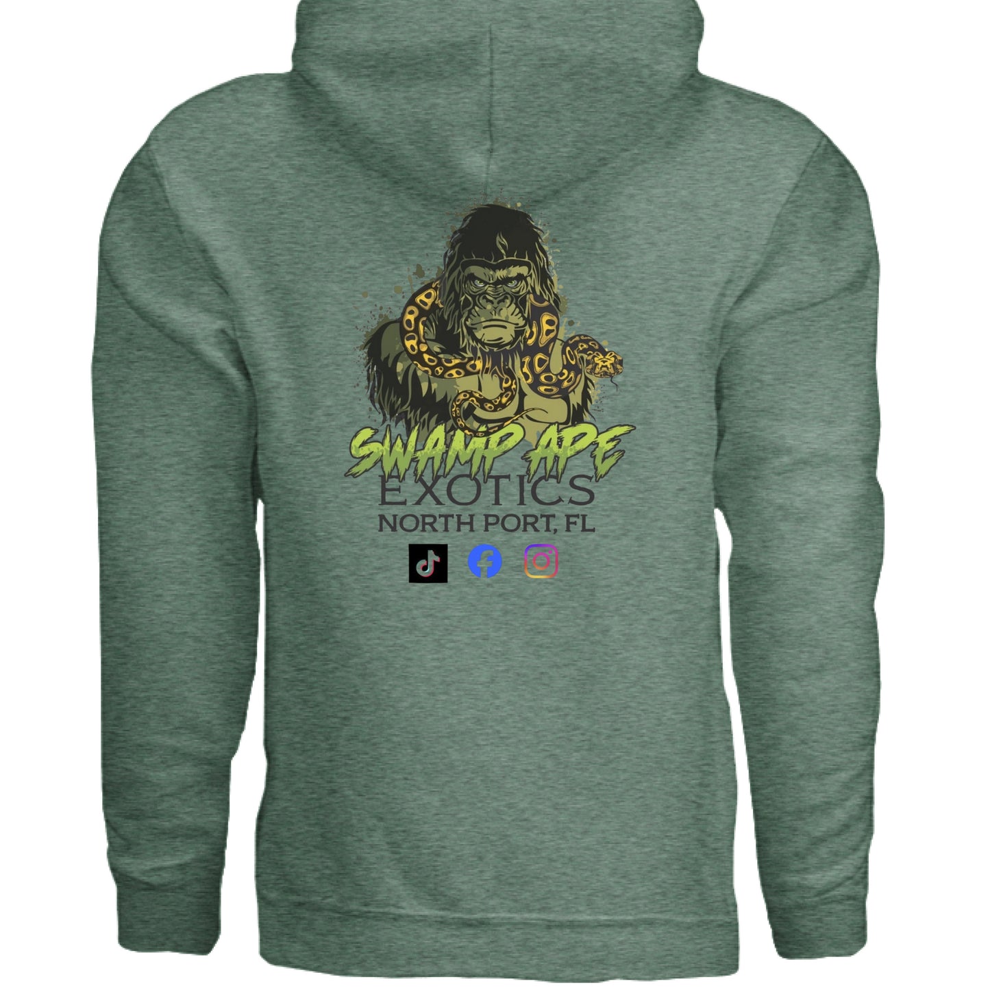 Heather Sport Dark Green - BACK